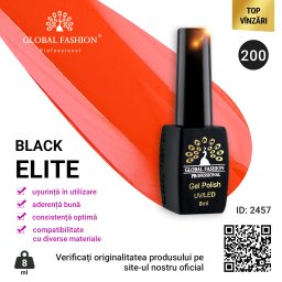 Oja semipermanenta BLACK ELITE, Global Fashion 8 ml, 200