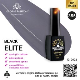 Oja semipermanenta Black Elite, Global Fashion 8 ml, 355