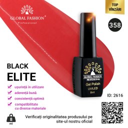 Oja semipermanenta Black Elite, Global Fashion 8 ml, 358