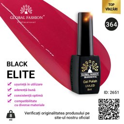 Oja semipermanenta Black Elite, Global Fashion 8 ml, 364