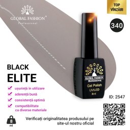 Oja semipermanenta Black Elite, Global Fashion 8 ml, 340