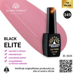 Oja semipermanenta Black Elite, Global Fashion 8 ml, 349