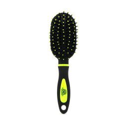 Perie de par, ovala, M9551DA, negru/verde