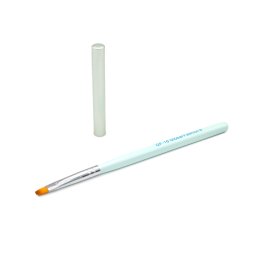Pensula cu varf drept, par artificial, pentru aplicare gel UV, GF-16-6, Nr. 6, culoare mint