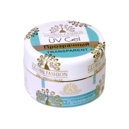 Gel UV de construcție, Global Fashion, Clear 15 g, Transparent