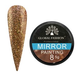 Gel vopsea unghii, cu efect de oglinda, Mirror, Global Fashion, 5g 08