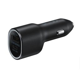 Samsung Car Charger 1x USB-C 25W, 1x USB-A 15W Super Fast Charging; Black "EP-L4020NBEGEU