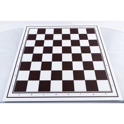 Tabla de sah pliabila PVC (alb-maro) 54 mm PREMIUM