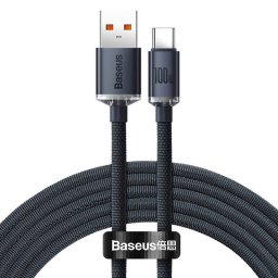 Crystal Shine USB to USB-C, 100W, 2m black