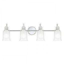 Aplică baie Swell, crom, L:81,3 cm, 4x3,5W G9 LED, IP44, QZ-SWELL4-PC-BATH