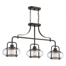 Suspensie Quoizel Trilogy, bronz, L:96,5 cm, 3xE27, QZ-TRILOGY-ISLE-OZ