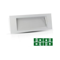 Corp de iluminat LED de urgență EMERGENCY EXIT LED/3,8W/230V 6000K IP65