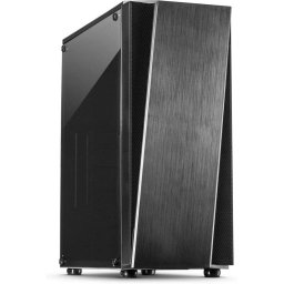Carcasa T-11 Televen Tower Nero, Chassis Tower, acrylic glass, Negru