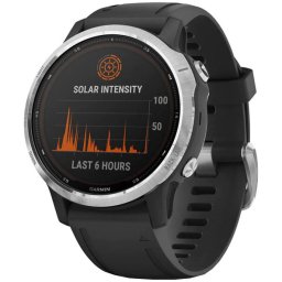 Ceas Smartwatch Garmin Fenix 6S Solar, 010-02409-00, 42 mm, HR, GPS, Silver/ Black