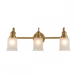 Aplică baie Swell, alamă, L:61 cm, 3x3,5W G9 LED, IP44, QZ-SWELL3-BB-BATH