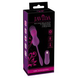 Javida RC Love Balls with 2 Functions Vibration & Thrusting Purple