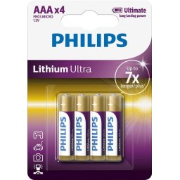 PH LITHIUM ULTRA AAA 4-BLISTER