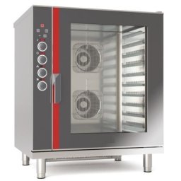 Cuptor pe gaz patiserie/panificatie cu convectie digital, 10 tavi 600x400 mm