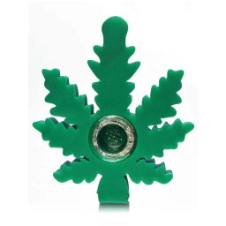 Black Sheep Pipa silicon/sticla Leaf verde 10cm