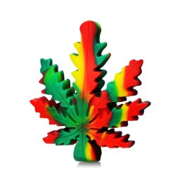 Black Sheep Pipa silicon/sticla Leaf rasta 10cm