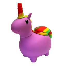 Black Sheep Bong silicon Unicorn Rasta purple 12cm