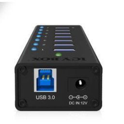 7 x Port USB 3.0 Hub with USB charge port, Black