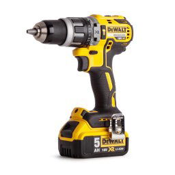 Masina de gaurit si insurubat cu percutie DeWalt cu 2 acumulatori 18V XR, 5Ah motor fara perii - DCD796P2