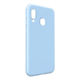 Husa Lemontti Husa Silicon Soft Slim Samsung Galaxy A20e Ocean Blue (material mat si fin, captusit cu microfibra)