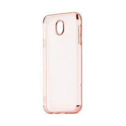 Husa Meleovo Husa Silicon Flash Soft II Samsung Galaxy J5 (2017) Rose Gold 360 (transparent cu margini electroplacate)