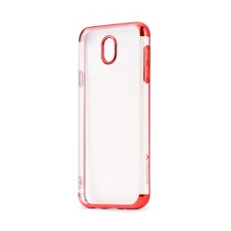 Husa Meleovo Husa Silicon Flash Soft II Samsung Galaxy J5 (2017) Red 360 (transparent cu margini electroplacate)