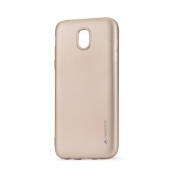 Husa Meleovo Husa Silicon Soft Slim Samsung Galaxy J5 (2017) Gold (aspect mat)