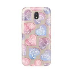 Husa Lemontti Husa Silicon Art Samsung Galaxy J5 (2017) Hearts