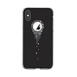 Husa Devia Carcasa Angel Tears iPhone XS Max Black (cu cristale, protectie 360�)