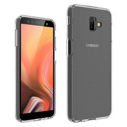 Husa Just Must Carcasa Pure II Samsung Galaxy J6 Plus Clear (spate transparent, margini flexibile)