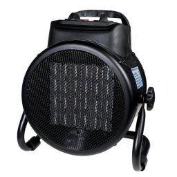 Zobo ZB-ET3C aeroterma electrica 3 kW elemente ceramice, Negru, Putere nominala: 3000 W Trepte putere: 1500W / 3000W Debit aer: 150 m³/h Volum incalzit: 60 m³ Termostat: 80ºC