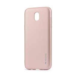 Husa Meleovo Carcasa Metallic Slim 360 Samsung Galaxy J5 (2017) Rose Gold (culoare metalizata fina)