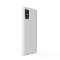 Husa Lemontti Husa Liquid Silicon Samsung Galaxy A51 Stone (protectie 360°, material fin, captusit cu microfibra)