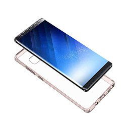 Husa Just Must Carcasa Pure II Samsung Galaxy Note 8 Pink (spate transparent, margini flexibile)
