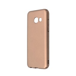 Husa Just Must Carcasa Uvo Samsung Galaxy A3 (2017) Gold (material fin la atingere, slim fit)