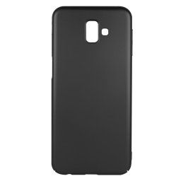 Husa Just Must Carcasa Uvo Samsung Galaxy J6 Plus Black (material fin la atingere, slim fit)