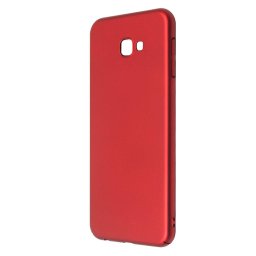 Husa Just Must Carcasa Uvo Samsung Galaxy J4 Plus Red (material fin la atingere, slim fit)