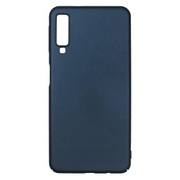 Husa Just Must Carcasa Uvo Samsung Galaxy A7 (2018) Navy (material fin la atingere, slim fit)