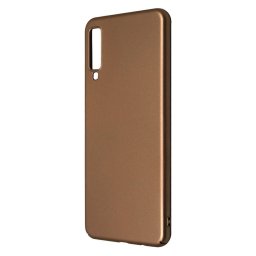Husa Just Must Carcasa Uvo Samsung Galaxy A7 (2018) Gold (material fin la atingere, slim fit)