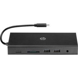 Travel Multi Port HUb 5x USB + Card Reader + 1x HDMI + 1x VGA + 1x Jack 3.5mm + 1x RJ45 Black