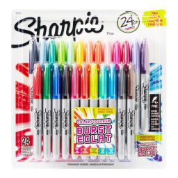Permanent Marker Set Sharpie Fine Color Burst - 24 Colors