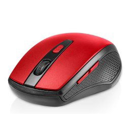Mouse Deal RF Nano, USB Wireless, Red-Black