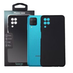 Husa HUSA SMARTPHONE Spacer pentru Samsung Galaxy M12, grosime 2mm, material flexibil silicon + interior cu microfibra, negru "SPPC-SM-GX-M12-SLK