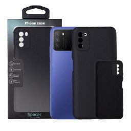 Husa HUSA SMARTPHONE Spacer pentru Xiaomi Pocophone M3, grosime 2mm, material flexibil silicon + interior cu microfibra, negru "SSPPC-XI-PC-M3-SLK