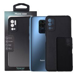 Husa HUSA SMARTPHONE Spacer pentru Xiaomi Redmi Note 10 5G, grosime 2mm, material flexibil silicon + interior cu microfibra, negru "SPPC-XI-RM-N105G-SLK