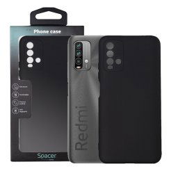 Husa HUSA SMARTPHONE Spacer pentru Xiaomi Redmi Note 9, grosime 2mm, material flexibil silicon + interior cu microfibra, negru "SPPC-XI-RM-N9-SLK